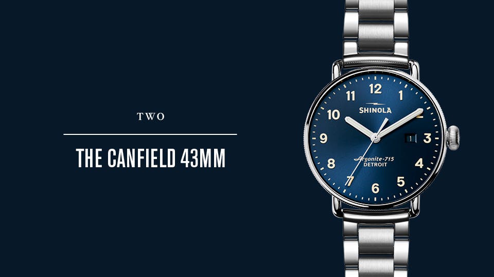 shinola men's canfield's black dial watch